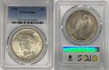 USA Dollar Peace Silver Coin PCGS MS 64 (10) A -