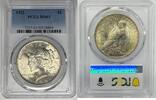 USA Dollar Peace Silver Coin PCGS MS 63 (10) C -