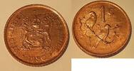 Weltmünzen 1 Cent South Africa Bronze Coins - Roll of 25 BU Coins -