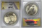 USA Dollar Peace Silver Coin ANACS MS 62 -