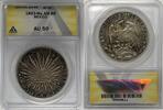 Weltmünzen 8 Reales 1893-Mo,AM Mexico ANACS AU 50 W5 -