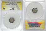 Weltmünzen 10 Cent Netherlands Coin ANACS VF 25 Details Bent W5 -