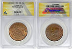 Weltmünzen 1 Penny New Zealand ANACS MS 63 RB W5 -