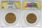 Weltmünzen 1 Penny New Zealand ANACS AU 53 W5 -