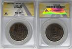 Weltmünzen 8 Doubles 1889-H Guernsey Coin ANACS AU 58 W8 -