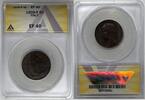Weltmünzen 5 Centesimi 1909-R Italy Coin ANACS XF 40 W8 -
