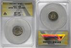 Weltmünzen 10 Sen Japan Coin ANACS XF 45 Details Cleaned W8 -