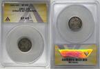 Weltmünzen 10 Cent Straits Settlements Coin ANACS XF 45 W8 -