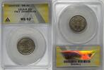 Weltmünzen 20 Cent 1919-R Italy Coin Overstruck ANACS MS 62 W7 -