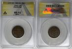 Weltmünzen Palestine One Mil Coin ANACS MS 61 BN W7 -