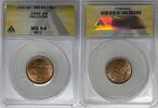 Weltmünzen Palestine One Mil Coin ANACS MS 64 RD W7 -