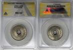 Weltmünzen 10 Mils Palestine Coin ANACS MS 64 W7 -