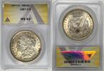 USA Dollar 1887-O Morgan Silver Toned ANACS MS 62 -