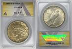 USA Dollar 1922-D Peace Silver ANACS AU 53 -