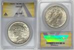 USA Dollar Peace Silver ANACS AU 55 -