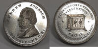 Exonumia Token President A. Johnson/Evans & Watson Safe Makers Souvenir UNC w/Hairlines -