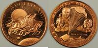 Exonumia Bronze Apollo XIII Medal Lovell/Haise/Swigert Four Days Of Peril - April 1970 -