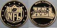 Exonumia Medal NFL Licensed Super Bowl XLI Proof 2/4/07 Miami, Florida -