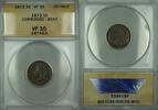 USA Indian Head Cent ANACS VF-35 Details, Corroded, Bent -