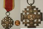 Exonumia Medal Pope Leo XIII Pilgrimage to Jerusalem Silver Vatican Original Ribbon -