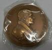 Exonumia Bronze US Mint John Quincy Adams Presidential High Relief Indian Peace Medal -