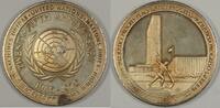 Exonumia Medal United Nations UN Twenty-Fifth Anniversary Large Silver 5 ozt of .925 -
