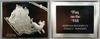 Exonumia Sterling Norman Rockwell's Fondest Memories Fun On The Hill Silver Proof Medal -