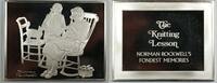 Exonumia Sterling Norman Rockwell Fondest Memories The Knitting Lesson Silver Proof Ingot -
