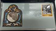 Exonumia Sterling Franklin Mint Christmas in Bethlehem Proof Silver Medal in FDC -