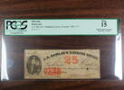 Banknoten 25 Cents JD Hamlin's Banking House, Niagara Falls NY, PCGS F-15, Obsolete -