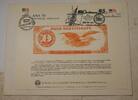 Briefmarken 1882 $ BEP souvenir card B 82 ANA 1985 back $500 GC DOUBLE CANCELATION UNIQUE -