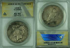 USA $1 Coin Peace Silver Dollar ANACS AU-50 Details Cleaned -
