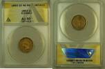 USA Indian Head Cent 1c ANACS AU-50 Details Cleaned -
