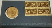 Exonumia Medal George Washington US Revolution Bicentennial Commemorative In FDC -