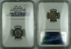 USA Dime Barber Silver NGC UNC Det. Improperly Clnd (Very Choice Coin) Toned RF -