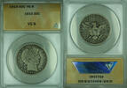 USA Half Dollar Barber Silver 50c Coin ANACS VG-8 Very Good -