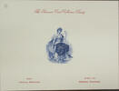 Briefmarken SCCS S Seated Woman with Scales, Shield, Sword in Blue Annual Meeting Card -