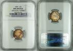 USA Dime Barber Silver NGC UNC Details Artificial Toning (Very Choice Coin) RF -