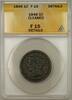 USA Large Cent 1846 Braided Hair  1C Coin ANACS F 15 Details Cleaned F 15 39.60 US$ Tax includedfree shipping