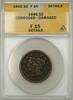 USA Large Cent 1846 Braided Hair  1C Coin ANACS F 15 Details Corroded Da... 40.15 US$ Tax includedfree shipping