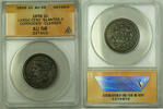 USA Large Cent Slanted 5 Braided Hair 1c ANACS AU-58 Details RJS -