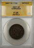 USA Large Cent 1847 Braided Hair  1c Coin ANACS F-15 Details Corroded (A... 39.55 US$ Tax includedfree shipping