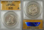 USA Half Dollar 1829/7 Overdate Capped Bust Silver 50c Coin O-102 ANACS AU-50 Det HL -
