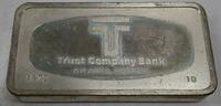Exonumia Sterling 1000 Grain Silver Ingot, Trust Company Bank of Atlanta, Georgia #10 -