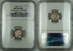 USA Dime 1908-D Barber Silver NGC UNC Details Improperly Clnd (Very Choice Coin) RF -