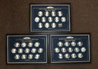 Exonumia Franklin Mint 39 Presidential Silver Medals White House historical association -