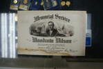 Briefmarken FB Woodrow Wilson Memorial card -