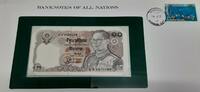 Banknoten 10 Baht Thailand Banknote Crisp Uncirculated in Stamped Envelope -