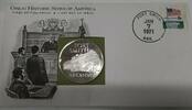 Exonumia Medal Ft. Smith Arkansas Great Historic Sites Proof Silver First Day Cover -