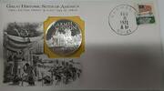 Exonumia Medal Carmel California Great Historic Sites Proof Silver First Day Cover -